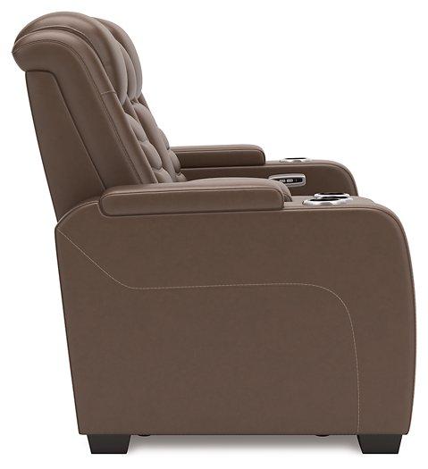 High Impact Power Reclining Loveseat with Console