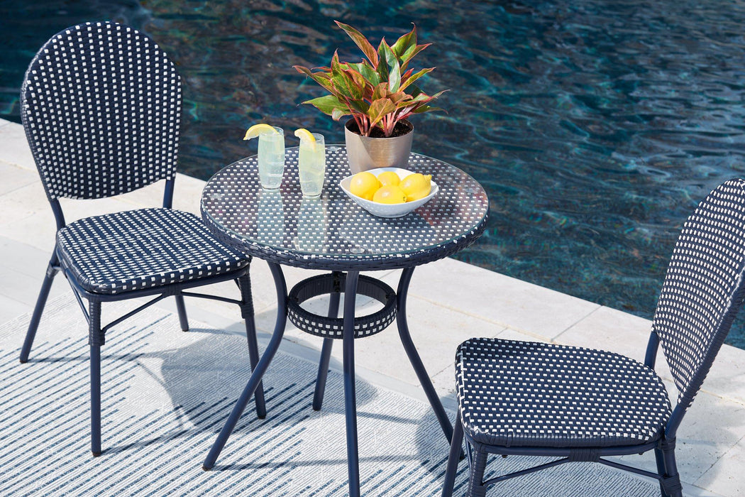 Odyssey Blue Outdoor Table and Chairs (Set of 3)