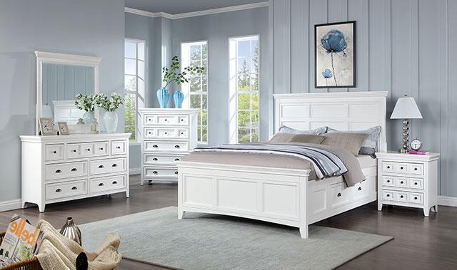 CASTILE Cal.King Bed, White